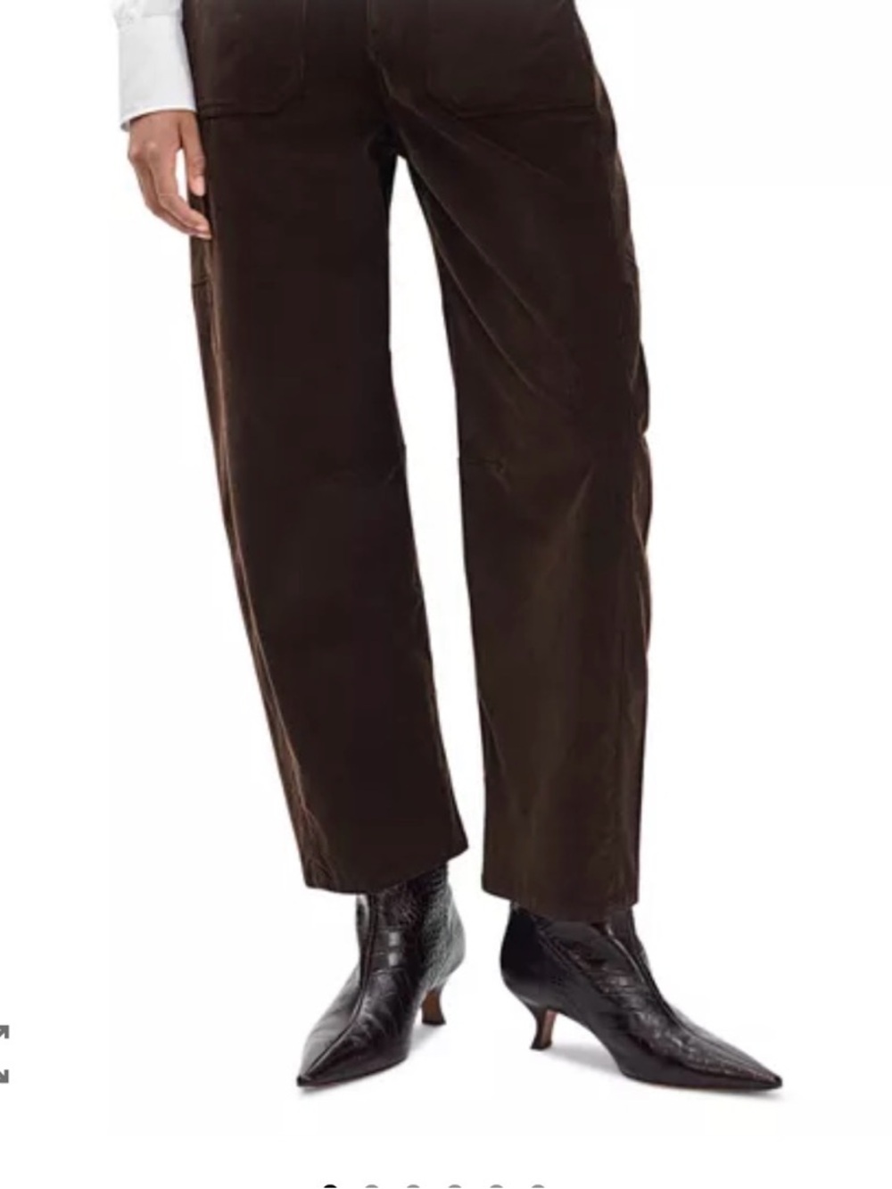 Rag and Bone Charlie Barrel Jeans in Espresso - Picture 8 of 13